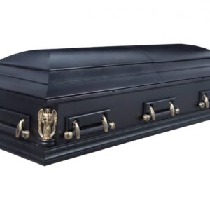 Гроб двухкрышечный «Чикаго» темный