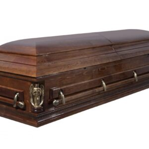 Гроб двухкрышечный «Виктория» с ангелами