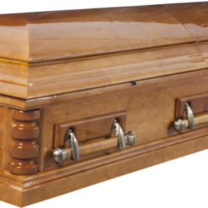 Гроб двухкрышечный «Хьюстон» светлый