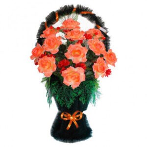 Корзина «Полуваза» заказ розовая