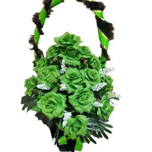 Корзина «Полуваза» заказ зеленая