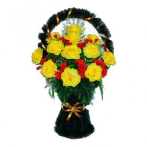 Корзина «Полуваза» заказ желтая