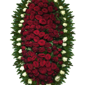 Венок из живых цветов 9