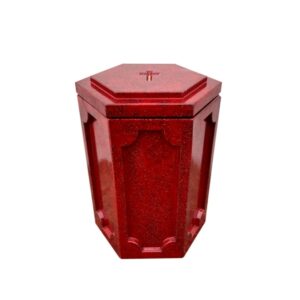 Урна для праха Призма красная (29 см)