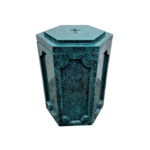 Урна для праха Призма зеленая (29 см)