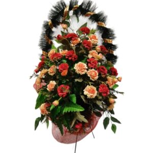 Корзина "Стульчик" заказ красно-белая